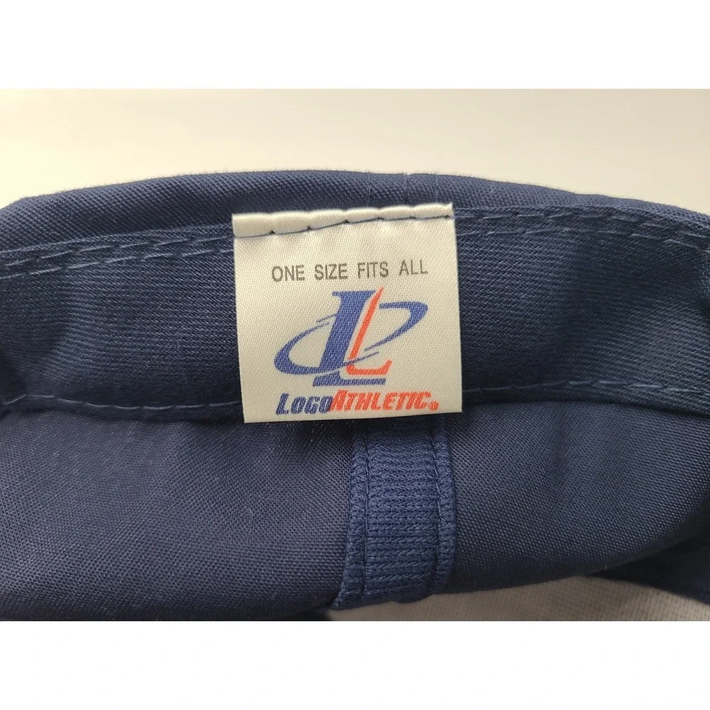 Vintage Denver Broncos Logo Athletic Snapback Hat Cap NFL‎ Football Blue Orange